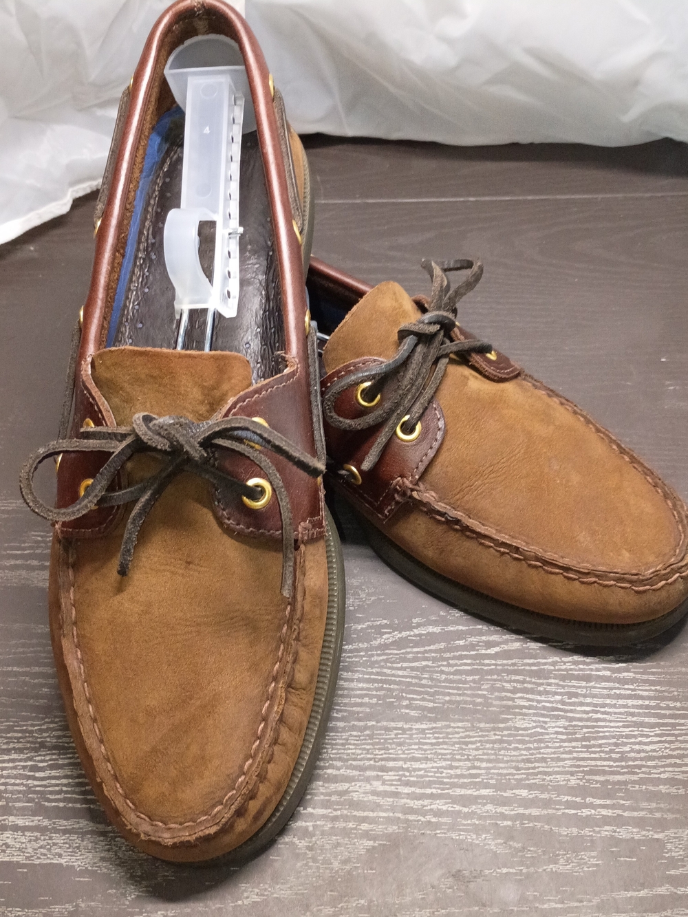 Sperry Brown Suede & Dark Brown Leather Boat Shoes. Men's 10M. Barely Worn!!!